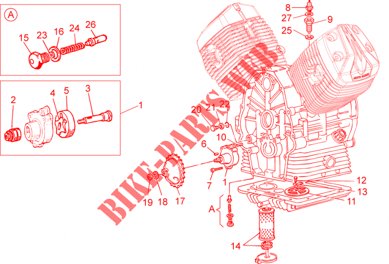 Bomba aceite para MOTO GUZZI V7 II Special ABS 2015